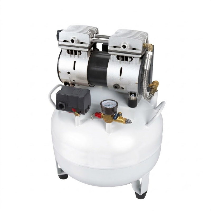 COMPRESOR DE AIRE DENTAL SIN ACEITE DE 32L