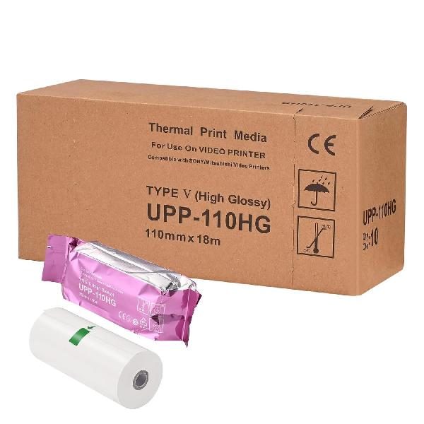 PAPEL TERMICO PARA IMPRESION DE ECOGRAFO 110MM X 18M 110HG