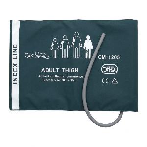 BRAZALETE REUSABLE NIBP ADULTO, 1 VIA, 46 CM X 66 CIRCUNFERENCIA DEL MUSLO, 20.5CMX38CM DE DIAMETRO