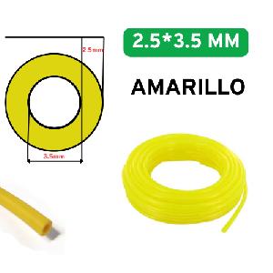 TUBO SILICON AMARILLO 2,5MM