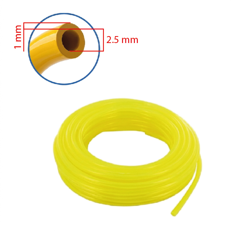 TUBO SILICON AMARILLO 2,5MM