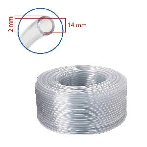 TUBO SILICON TRANSPARENTE 14MM