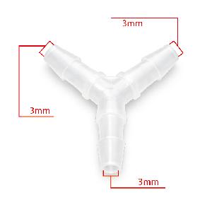 UNIÓN PARA MANGUERA 3MM EN FORMA DE Y