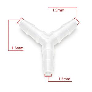 UNIÓN PARA MANGUERA 1.5 MM EN FORMA DE Y