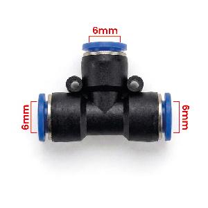 UNIÓN NEUMÁTICA EN T DE 6MM 