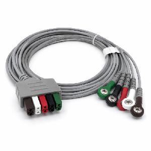 Cables miembros ECG limb  5-lead  snap AHA 1.0m reusable
