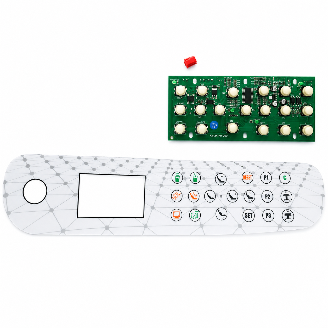 TECLADO DE LA BANDEJA PRINCIPAL DE LA UNIDAD K808 Q3 (A)