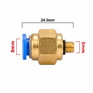 Racor para manguera de 8mm con rosca de 5mm