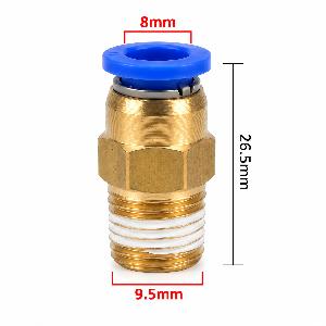 Racor para manguera de 8mm con rosca de 1/8