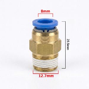 Racor para manguera de 8mm con rosca de 1/4