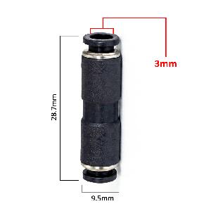 Conector neumático Unión de 3mm