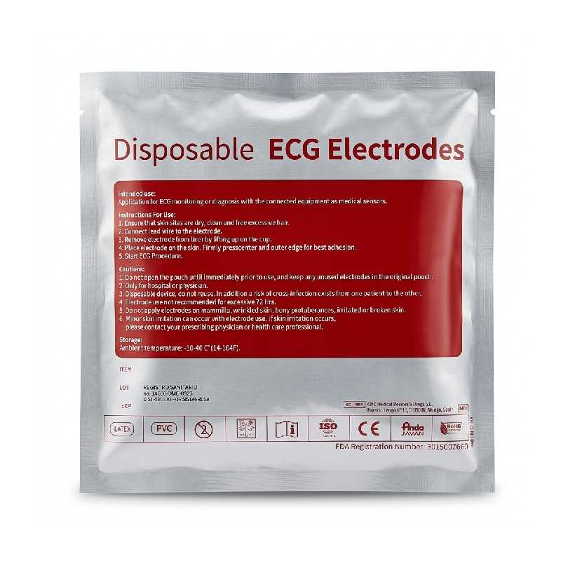PACK DE ELECTRODOS DE ECG/EKG PARA ADULTOS - Imagen 2