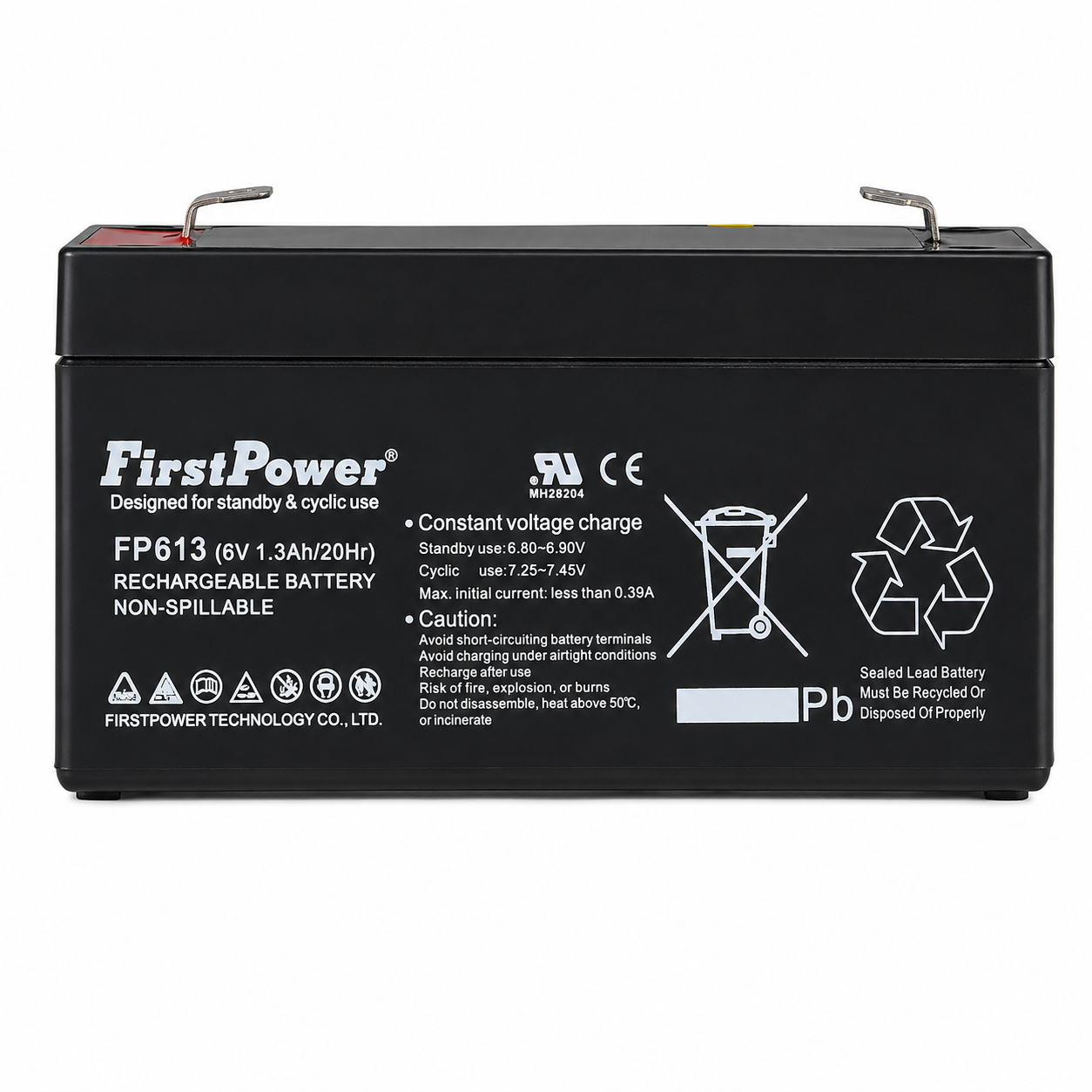 BATERIA SECA RECARGABLE 6V 1.3A FIRSTPOWER 95